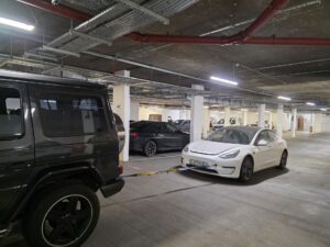 Tesla Model 3 underground car park recovery Chiswick — specialist low clearance vehicle recovery W4